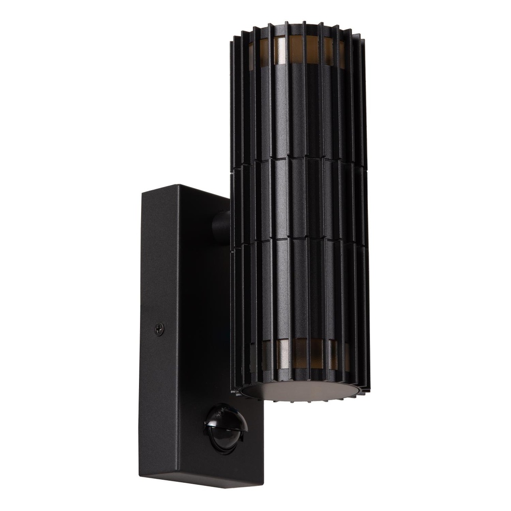 Lucide Zwarte wandlampTimbala dubbel met sensor - 11839/02/30